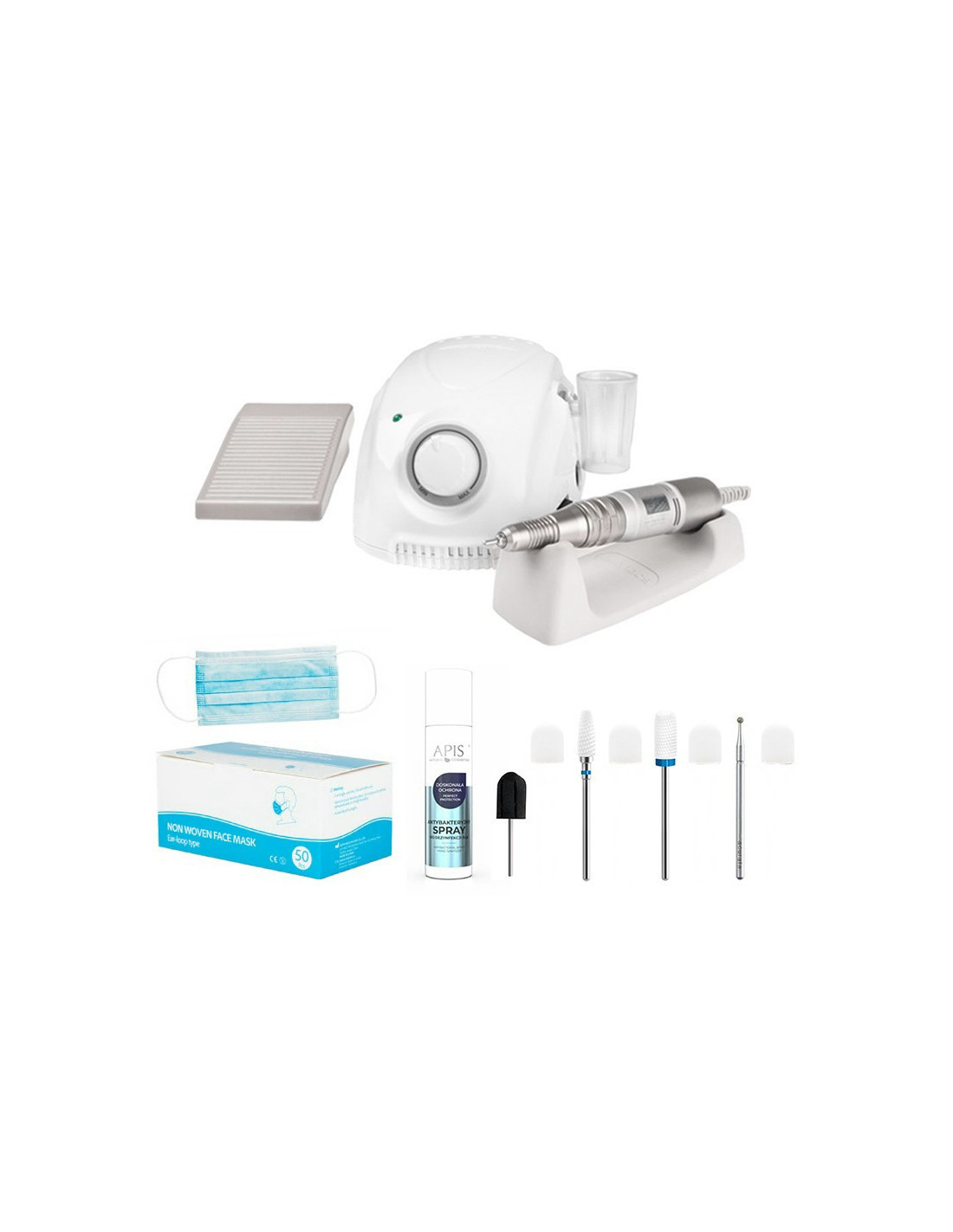 Nagelschleifer 138145 SAEYANG 3 CHAMPION WEISSER NAGELSCHLEIFER + H200 + STARTER KIT