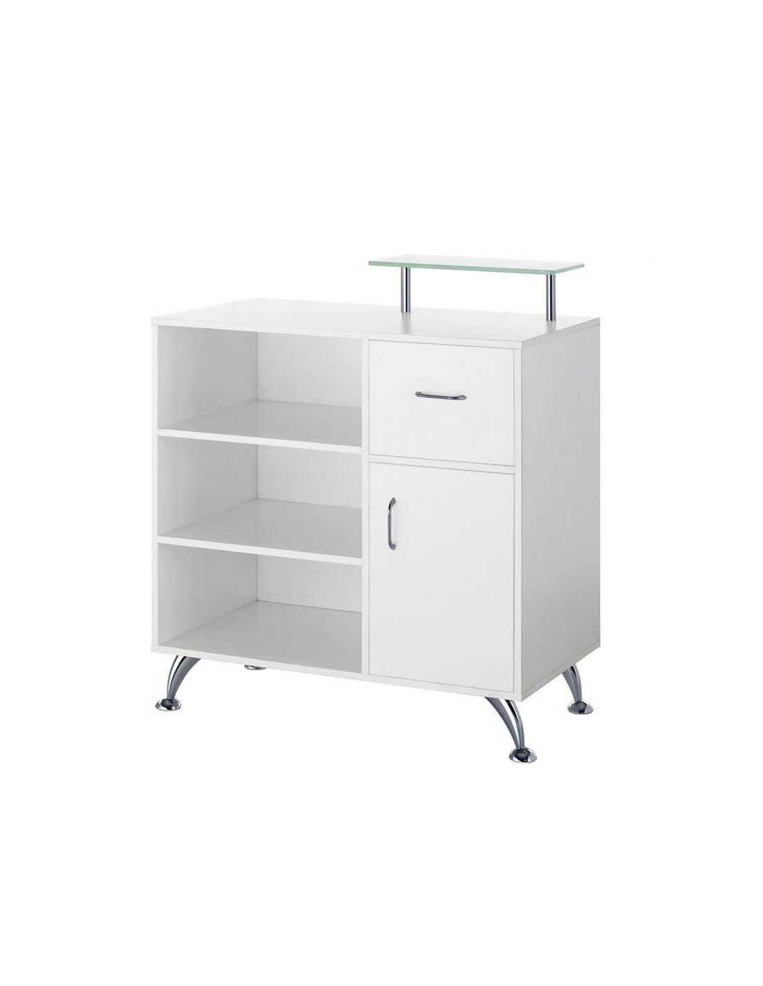 COMPTOIR BUREAU D'ACCUEIL COPPER BLANC 