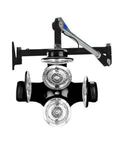 Climazon wall-mounted infrared quartz helmet on black arm