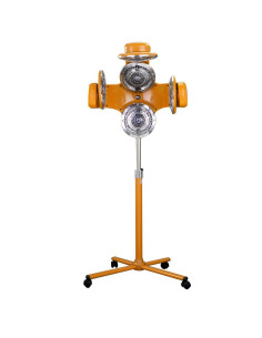 Casque climazon sur pied infra quartz orange