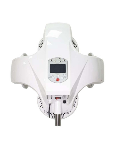 Climazon helmet on stand, white infrared quartz hairdressing helmet