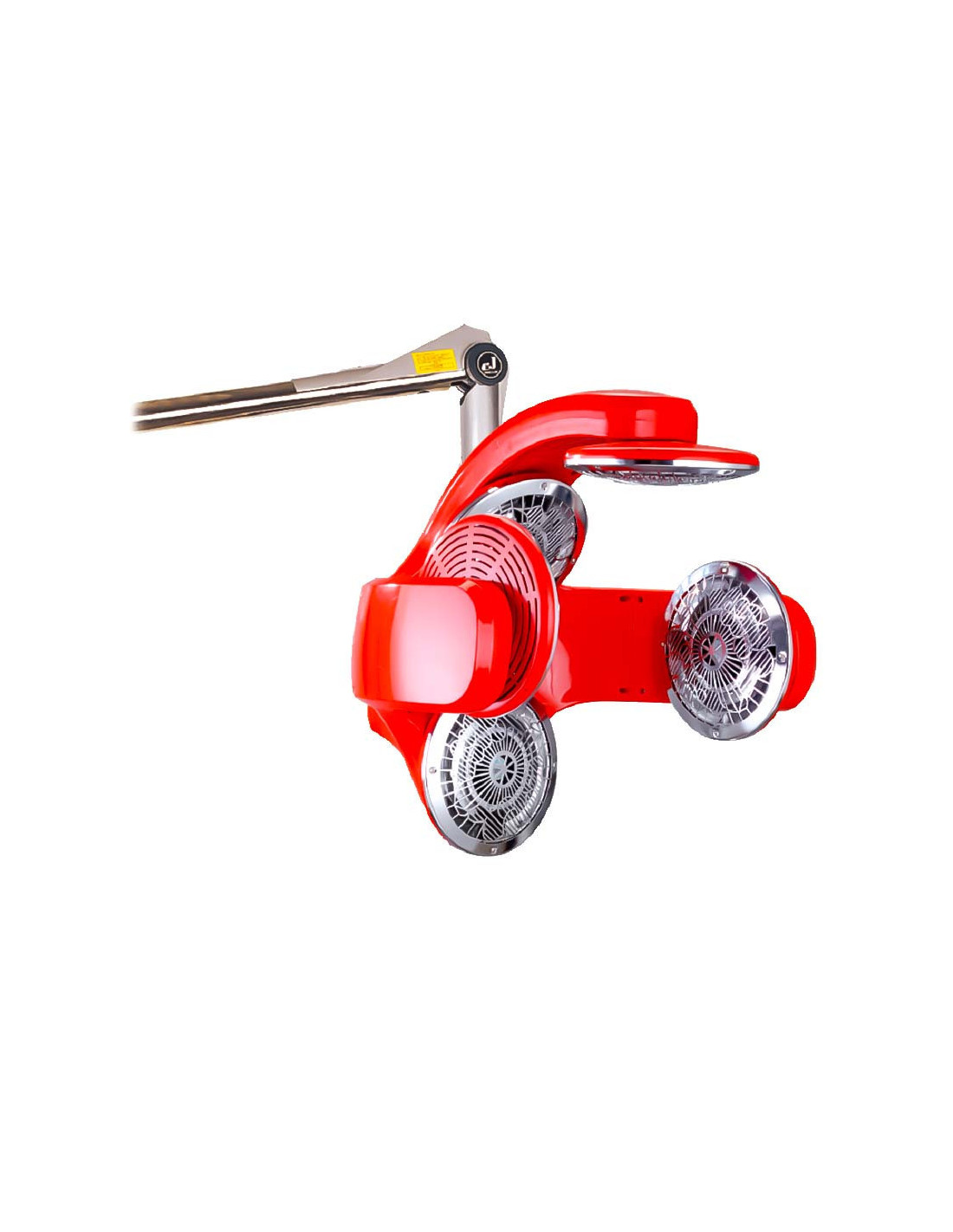 Climazon wall-mounted infrared quartz helmet on red arm