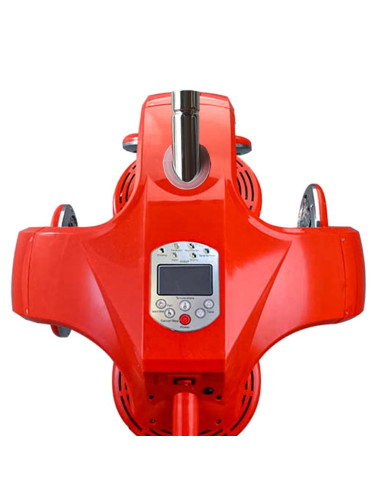 Climazon wall-mounted infrared quartz helmet on red arm