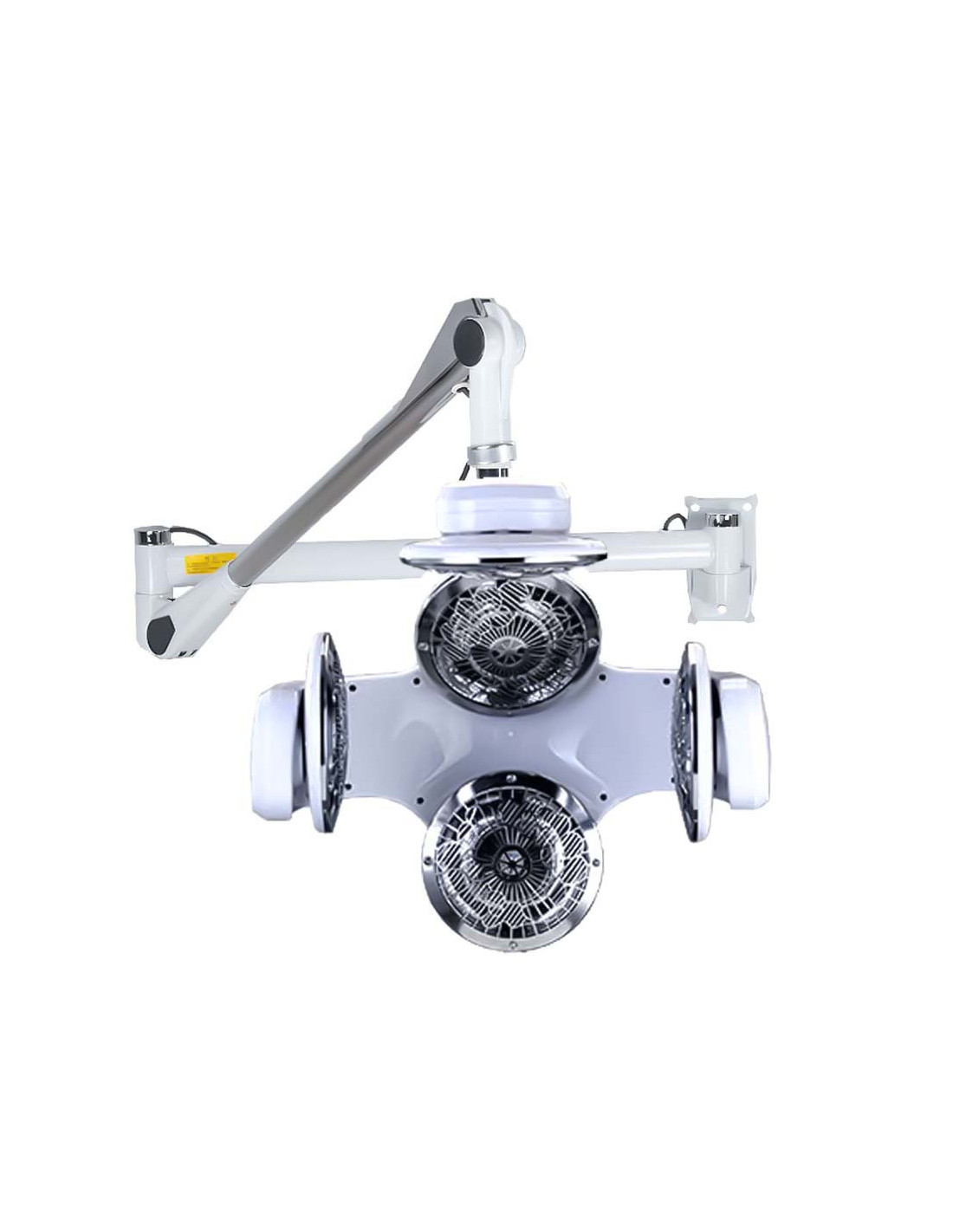 Climazon wall-mounted infrared quartz helmet on white arm