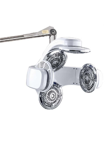 Casque climazon murale  infra quartz sur bras blanc 