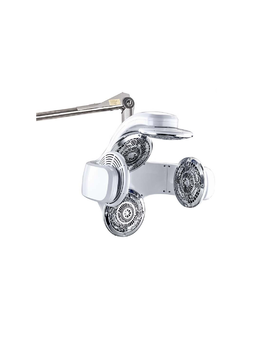 Climazon wall-mounted infrared quartz helmet on white arm