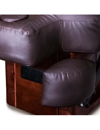 Lola marrom spa elétrico cama de massagem aquecida