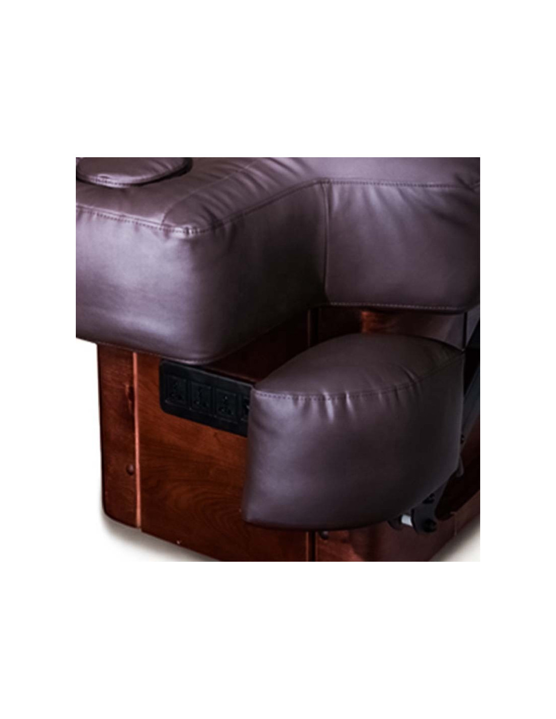 Lola marrom spa elétrico cama de massagem aquecida