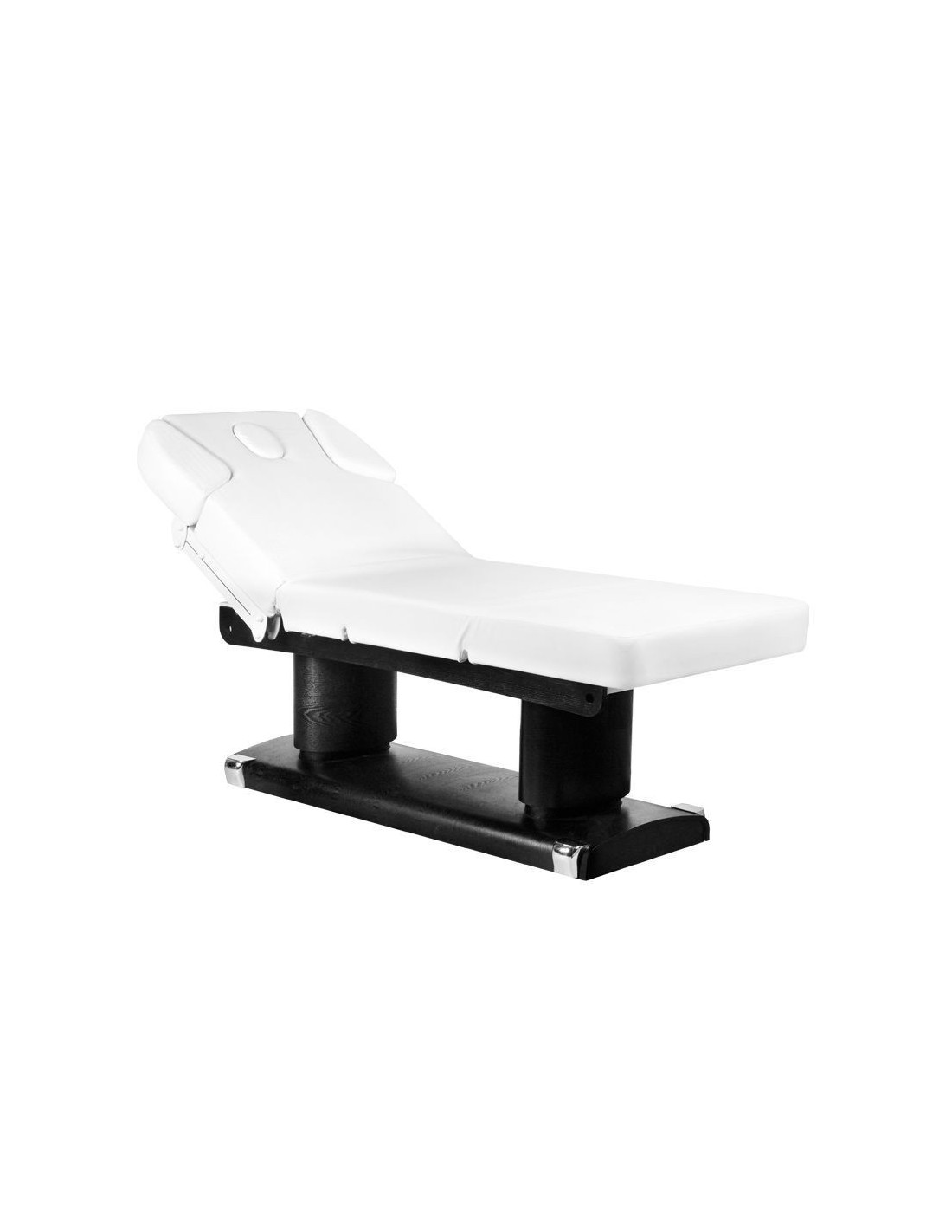 Mesa de spa eléctrica Qaus en blanco y negro con calefacción