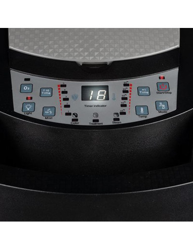 Capacete a vapor sauna cabelo parede cabeleireiro prata preto com ozônio ativo 