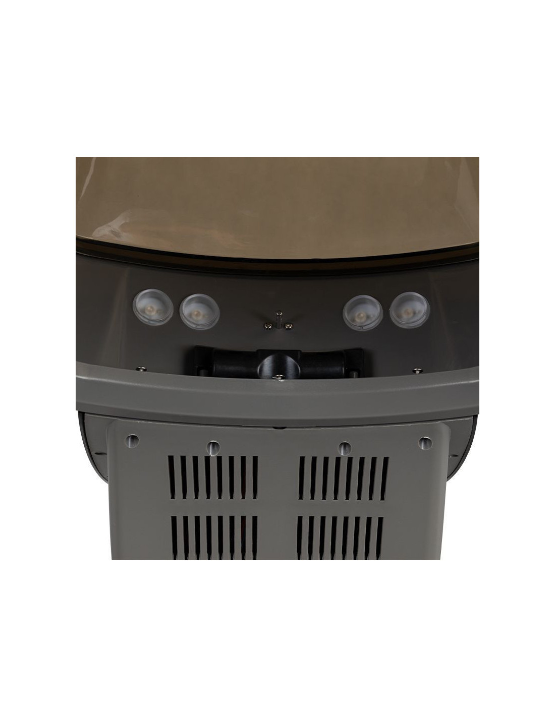 Casco de vapor sauna pared capilar peluquería plata negro con ozono activo 