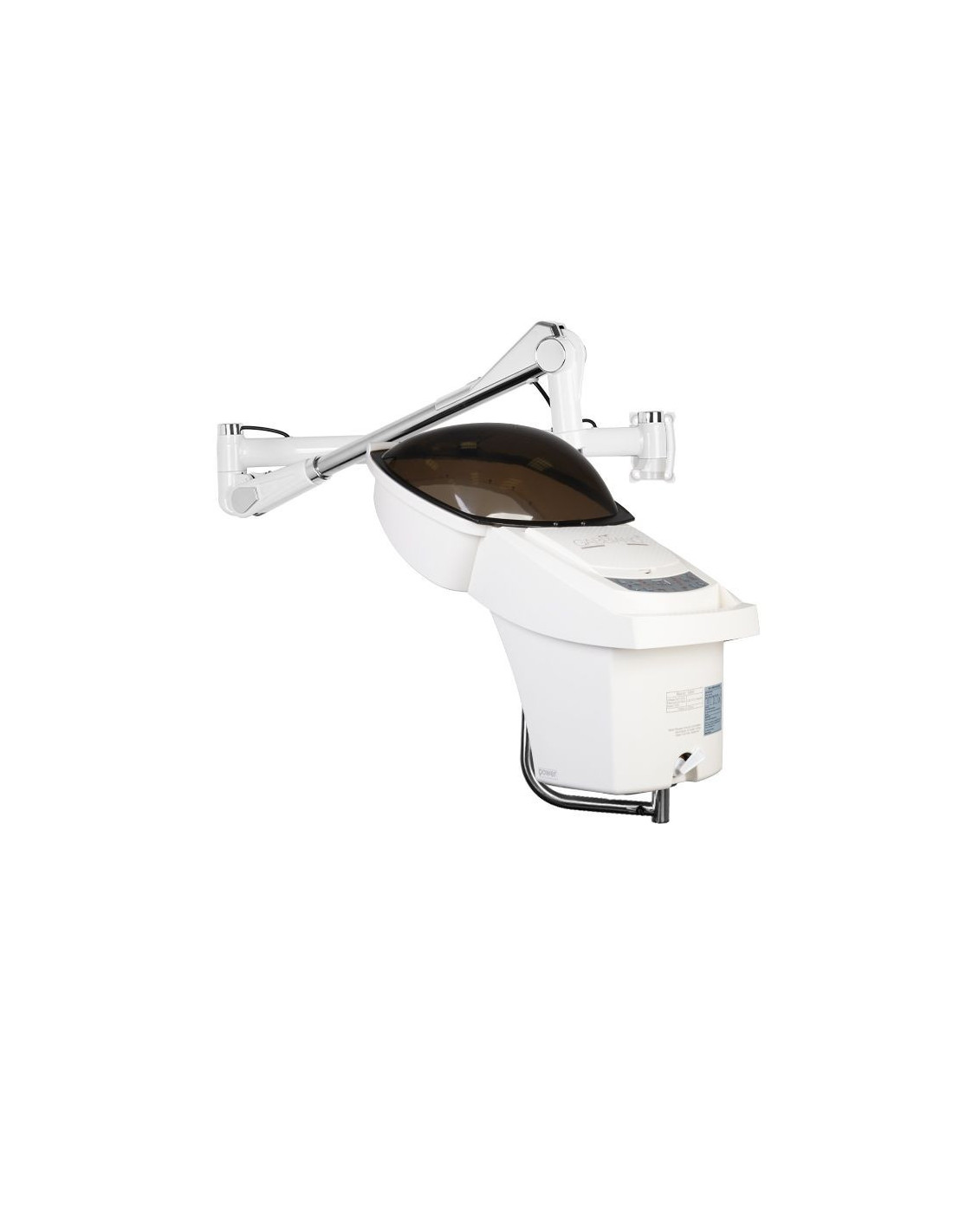 Capacete de sauna a vapor de cabelo branco montado na parede com ozônio ativo 