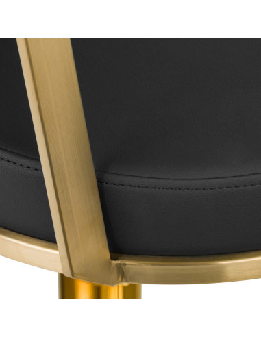  fauteuil de coiffure arras noir or 