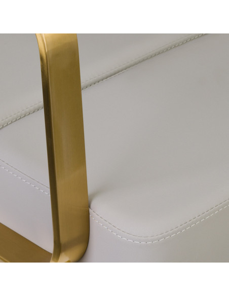 Chaise de coiffure porto gris or 