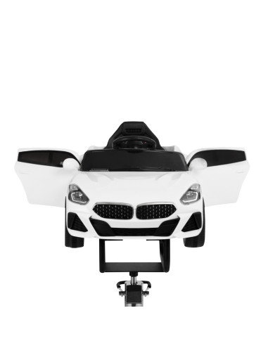 Cadeira de cabeleireiro infantil em forma de carro de bambu branco