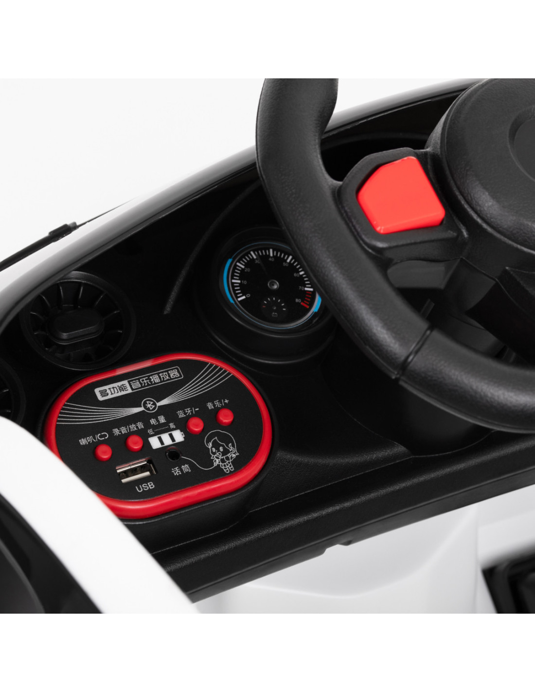 Sedia da parrucchiere per bambini in bambù bianco 