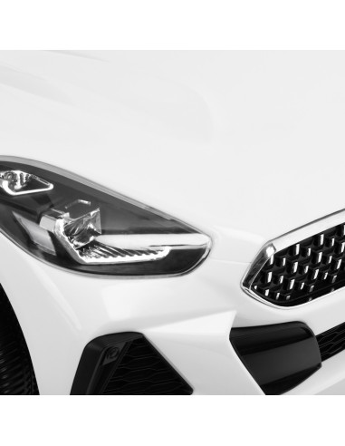 Cadeira de cabeleireiro infantil em forma de carro de bambu branco