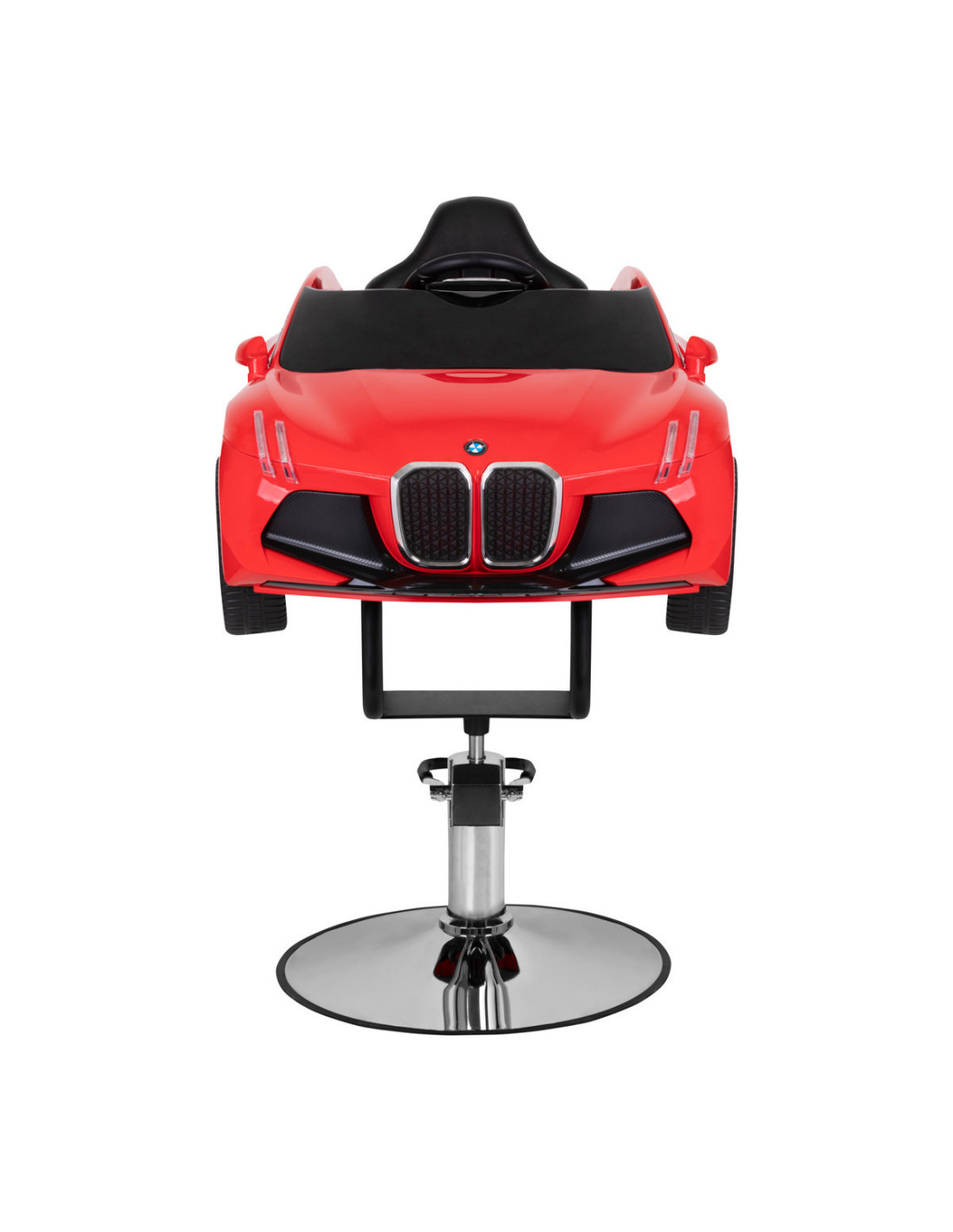 Sillón de peluquería infantil bmw car rojo 