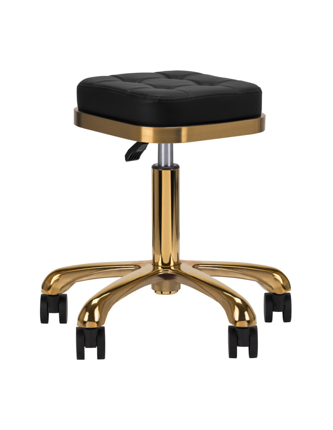 TABORET KOSMETYCZNY M-1645 ZŁOTO CZARNY 