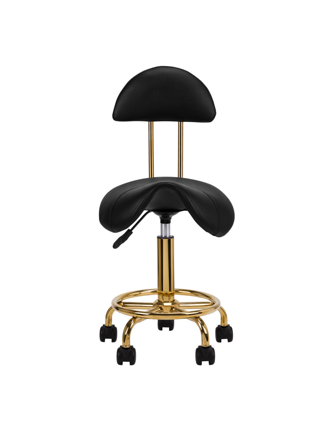 Caster stool 140906 Aesthetic stools 6001g black gold