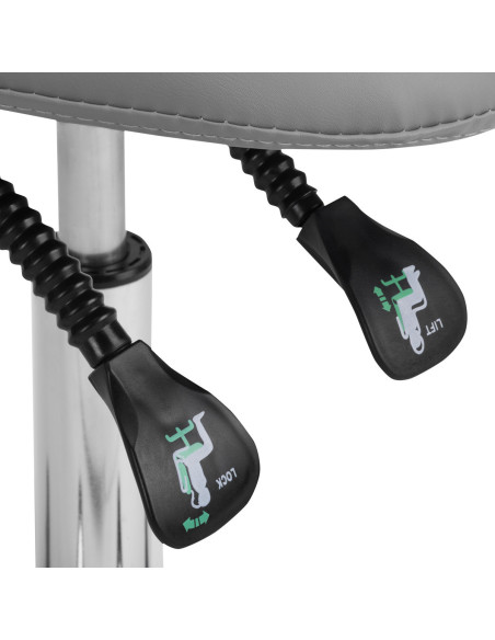 KOSMETYCZNY 1004 TABURETE GIOVANNI SZARY