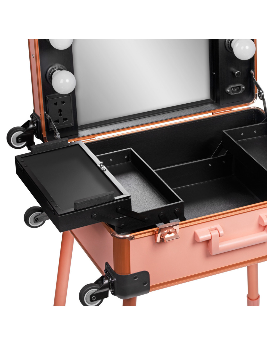 Makeup table LED bulbs T-27 rose gold