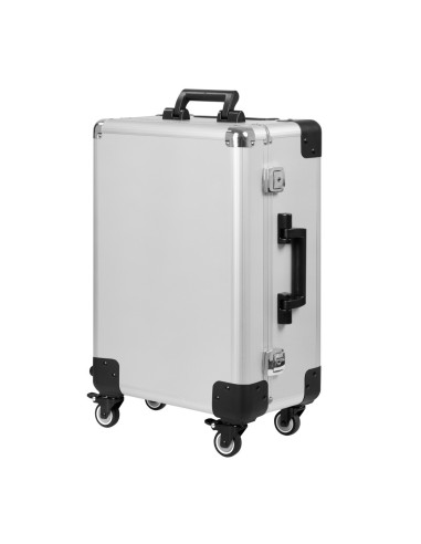 Trolley case with mirror and bulbs t-27 silver