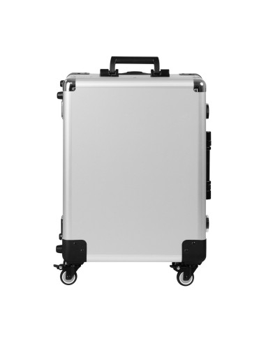 Trolley con specchio e lampadine t-27 argento