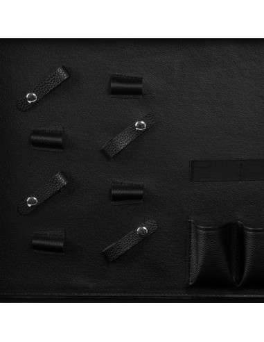 White and black barber hairdressing suitcase