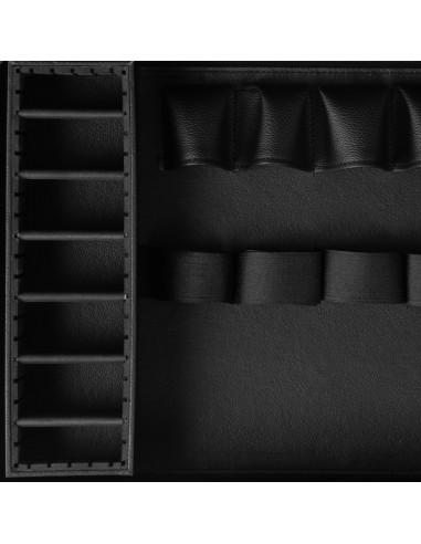 White and black barber hairdressing suitcase