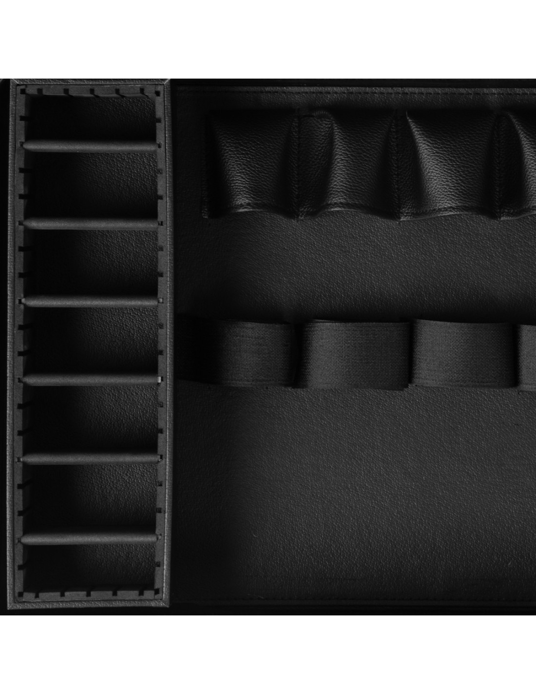 Witte en zwarte kapper kapperskoffer 