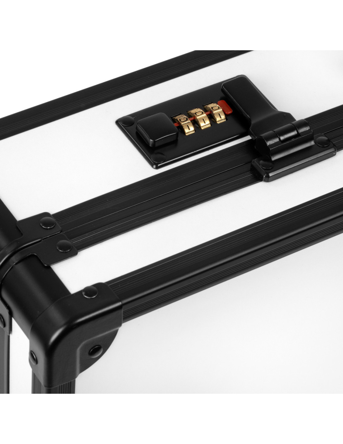 Valise de coiffure barber blanche et noire 