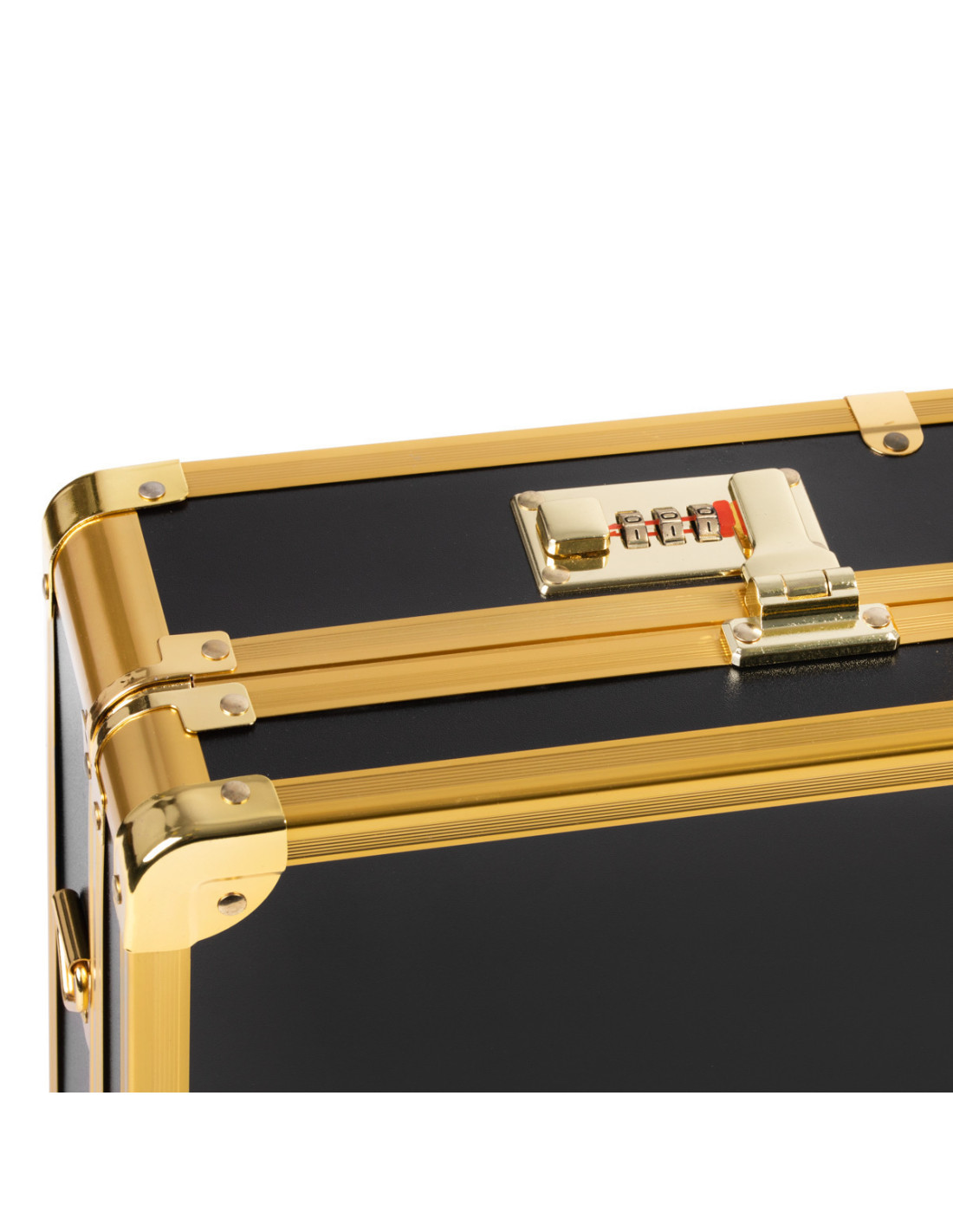 Black and gold barber hairdressing case