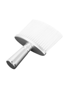 Neck broom for hairdressing brush silver