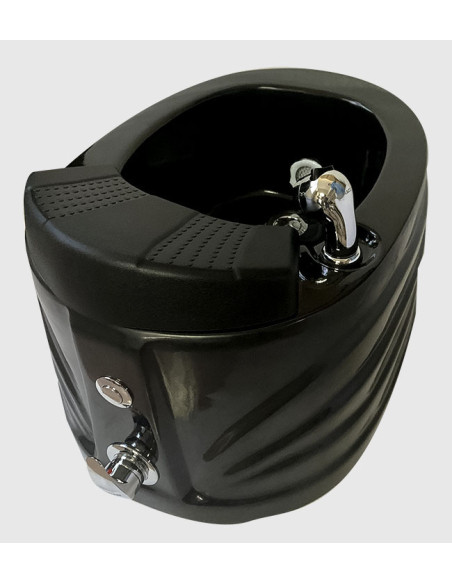 Bacia para banho de pés pedicure 000998 Bacias para banho de pés bacia de pedicure spa verniz preto