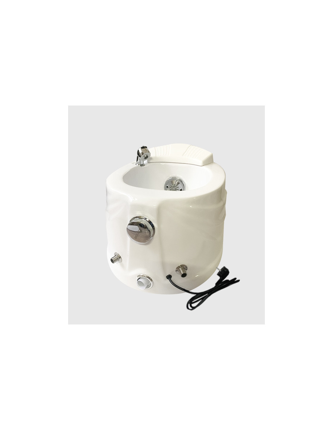 Bacia para banho de pés pedicure 00997 Bacia de pedicure Banhos de pés spa verniz branco