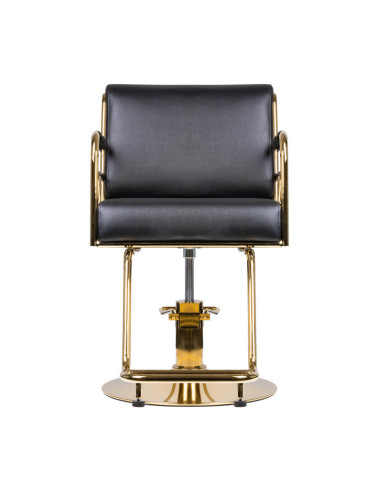 Prato gold-schwarzer Friseurstuhl {attributes}