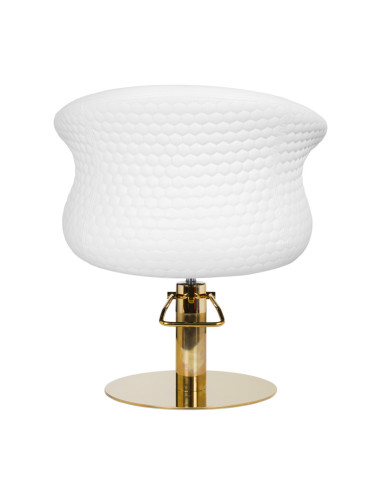  Fauteuil de coiffure versal or blanc 