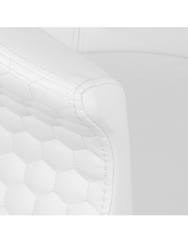  Fauteuil de coiffure versal or blanc 