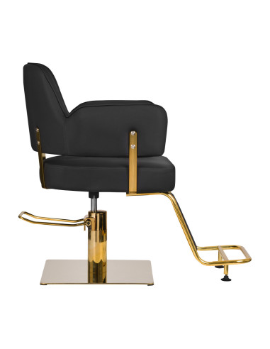 Fauteuil de coiffure linz or noir 