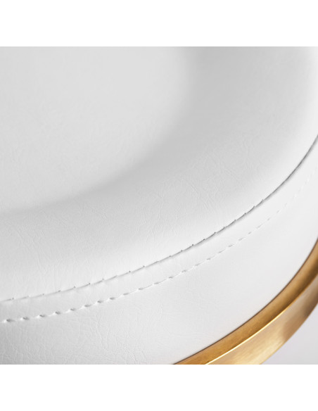 Banco com rodas 140260 Banco cosmético h5 ouro branco