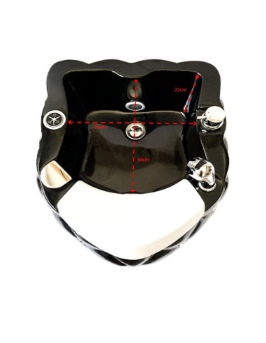 Pedicure Spa Massage Chair 0036988 Pedicure Foot Bath Basin Black Spa Diam