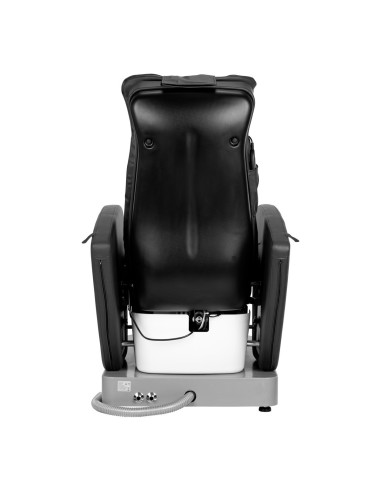 SPA PEDICURESTOEL AZZURRO 016C ZWART MET RUG MASSAGE EN HYDRO MASSAGE