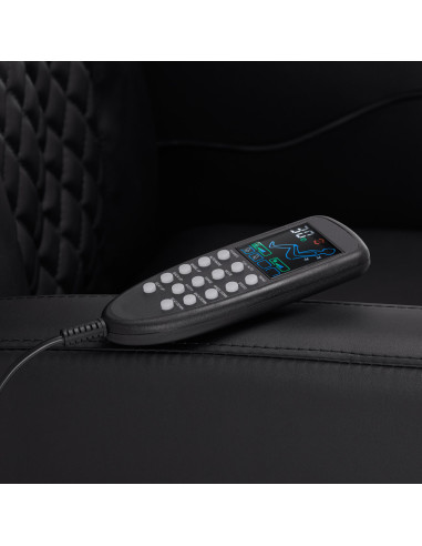 SILLÓN DE PEDICURA SPA AZZURRO 016C NEGRO CON MASAJE DE ESPALDA E HIDRO MASAJE