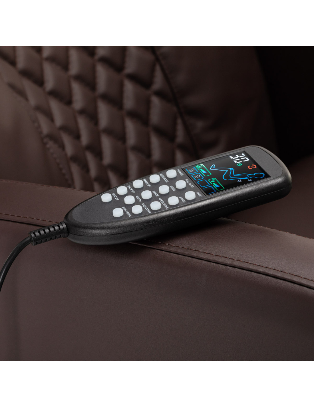 SPA PEDICURESTOEL AZZURRO 016C BRUIN MET RUG MASSAGE EN HYDRO MASSAGE