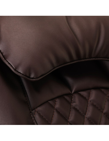 SEDIA PEDICURE SPA AZZURRO 016C MARRONE CON MASSAGGIO ALLA SCHIENA E IDRO MASSAGGIO