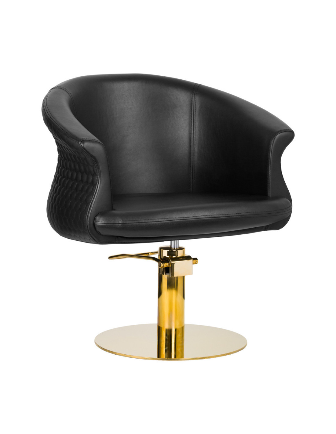 FAUTEUIL DE COIFFURE VERSAL OR NOIR 