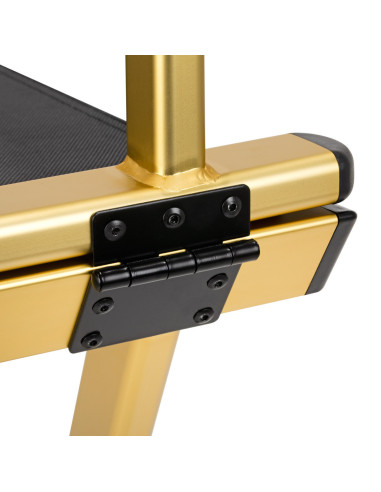 Schminkstuhl 123776 Schminkstuhl aus goldenem Aluminium