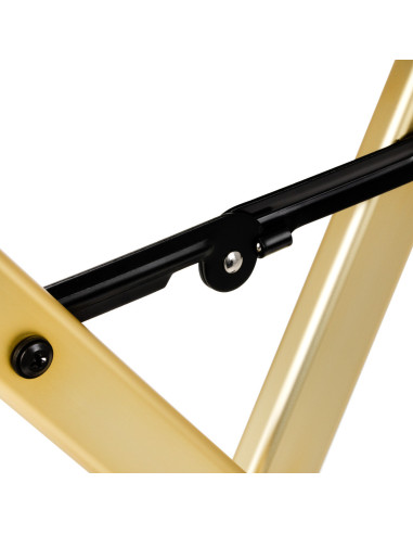 Sedia trucco Alu oro