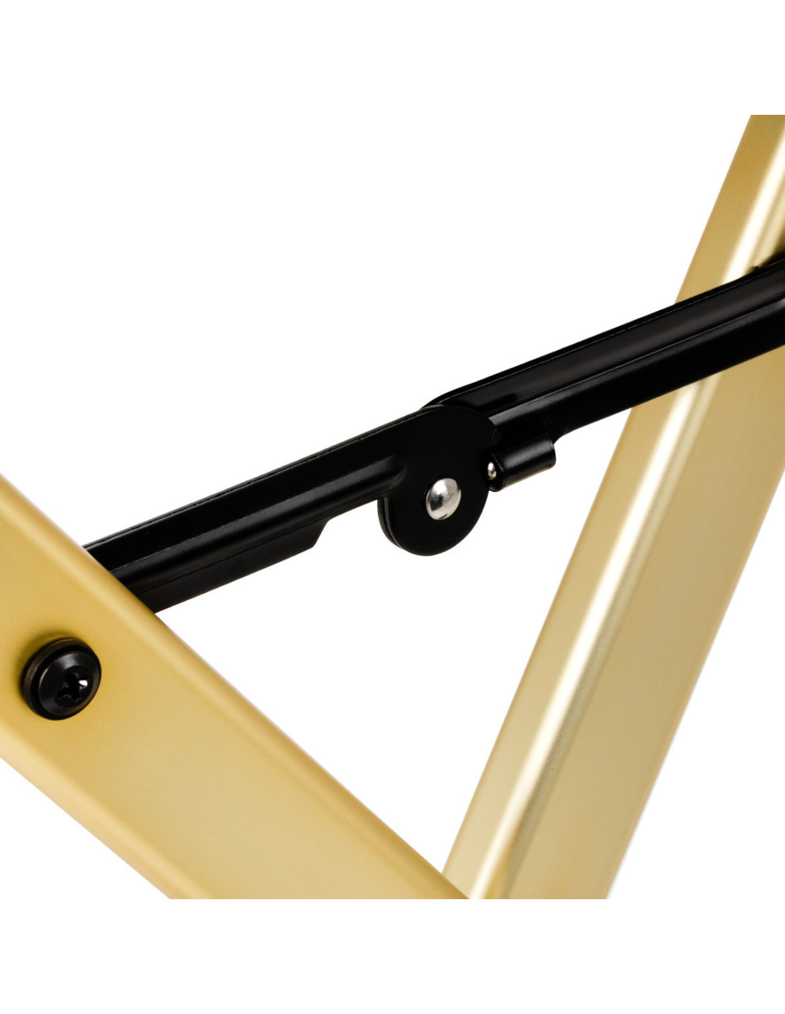 Schminkstuhl 123776 Schminkstuhl aus goldenem Aluminium